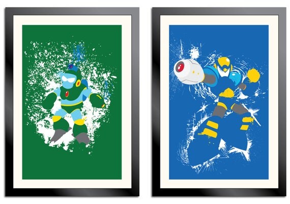 Robot Masters of Mega Man 2 COMPLETE SET - 8 Posters