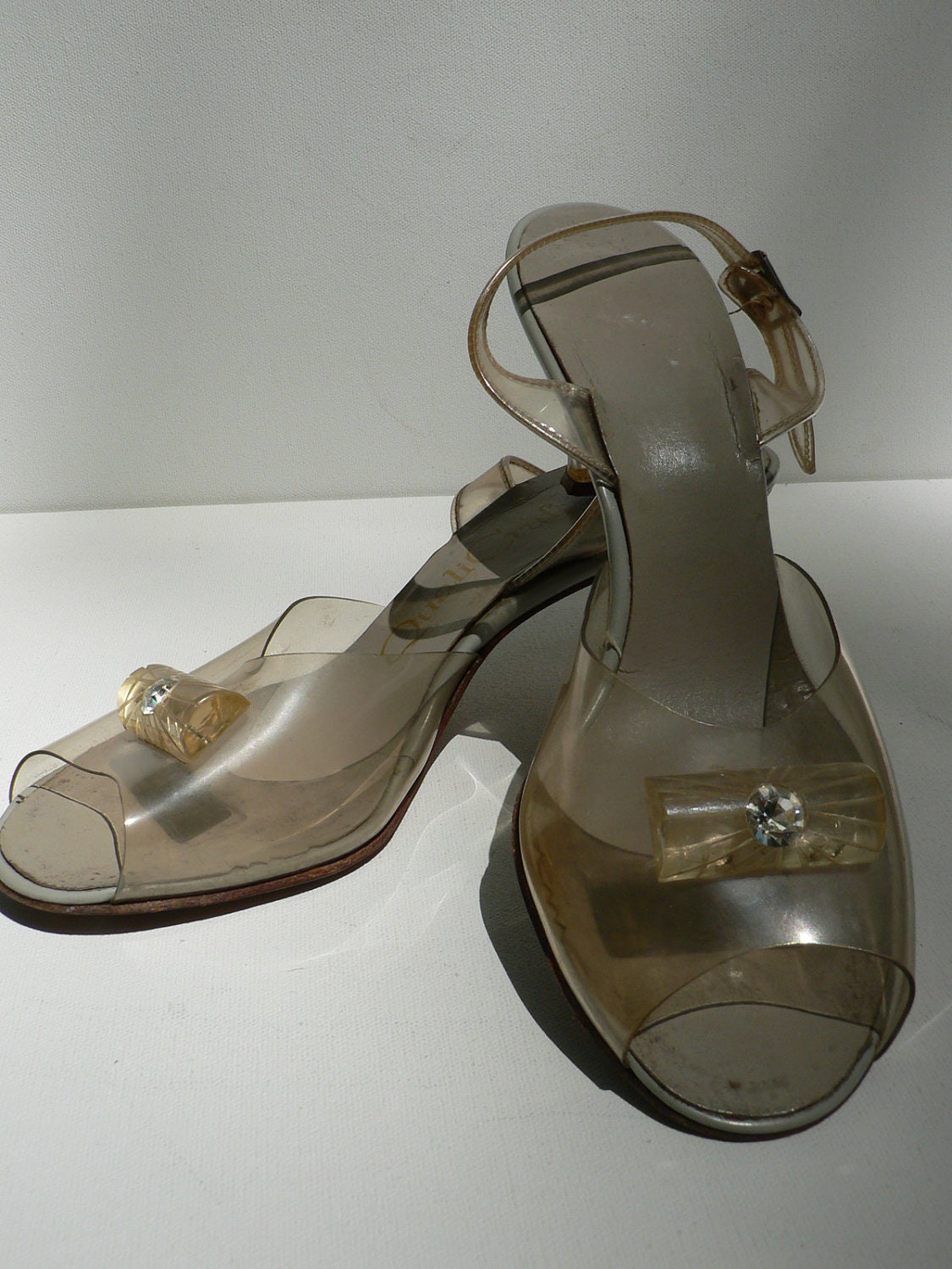 perspex slingback