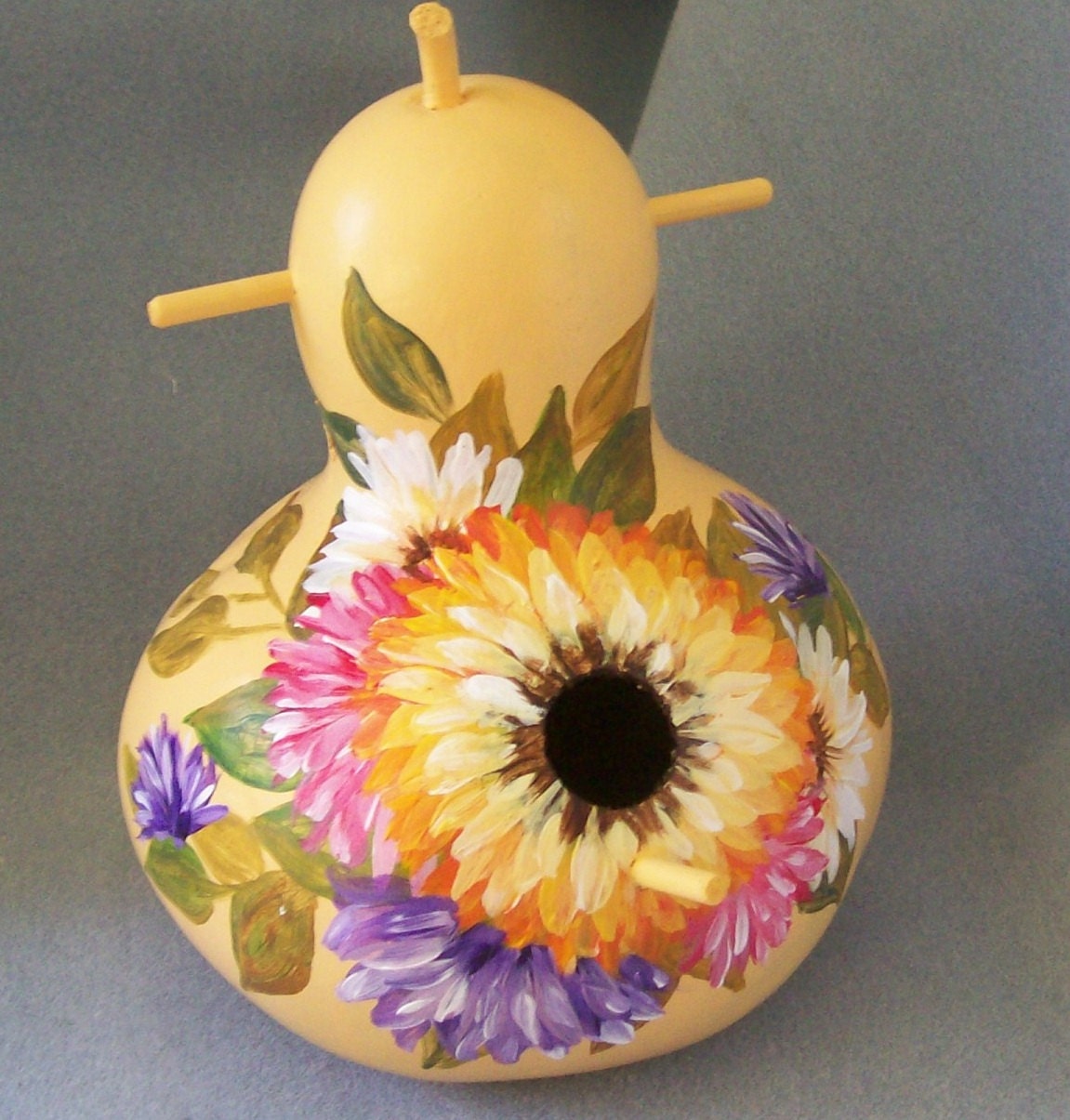 Painted Gourd Birdhouses