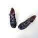 60s Mod Shoes / Buckle Shoes / Italian Leather Shoes / 8 1/2