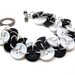 Button Bracelet - Black and White by randomcreative on Etsy