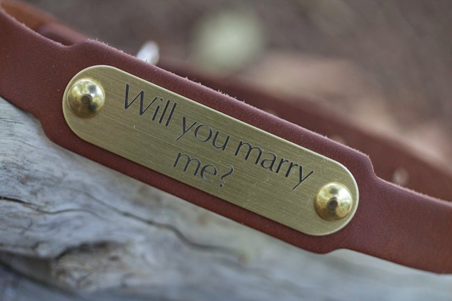 Wedding Dog, Will You Marry Me, Bridal Dog, Engagement Dog Collar, Wedding Pet
