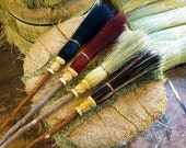 Child Size Witch Broom In Your Choice of Rust, Black or Mixed