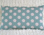 Mini Moonlight Tree in Sea Green Bolster cushion cover pillow sham