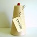 Natural Cotton Thread / Vintage / Craft Supply / Scrapbook / Embroidery/ Ivory / Cream Ivory