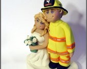 Fireman Wedding Cake Topper