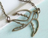 Bird Jewelry - Soaring Bird Necklace