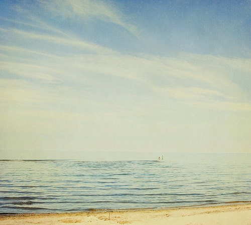 Beach Photography, Nature Photography, fpoe, Lake, Home, Office, Wall Decor, Calm, Blue - Friends in the Water