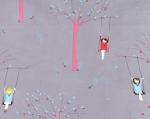 SALE Aneela Hoey girl on swing in grey