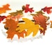 Autumn Leaves Headband, Fall Head Wreath, Felt Oak Leaves Maple Leaves, Fall Headband Red Brown Orange Mustard Yellow