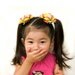 Girly Monkey Hair Bow, Monkey Boutique Bow, 3" Stacked Bow, Spikes, Citrus, Hot Pink, Back to School, Speak No Evil