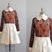 vintage 60s dress / 60s dress / lace dress / Suzette dress