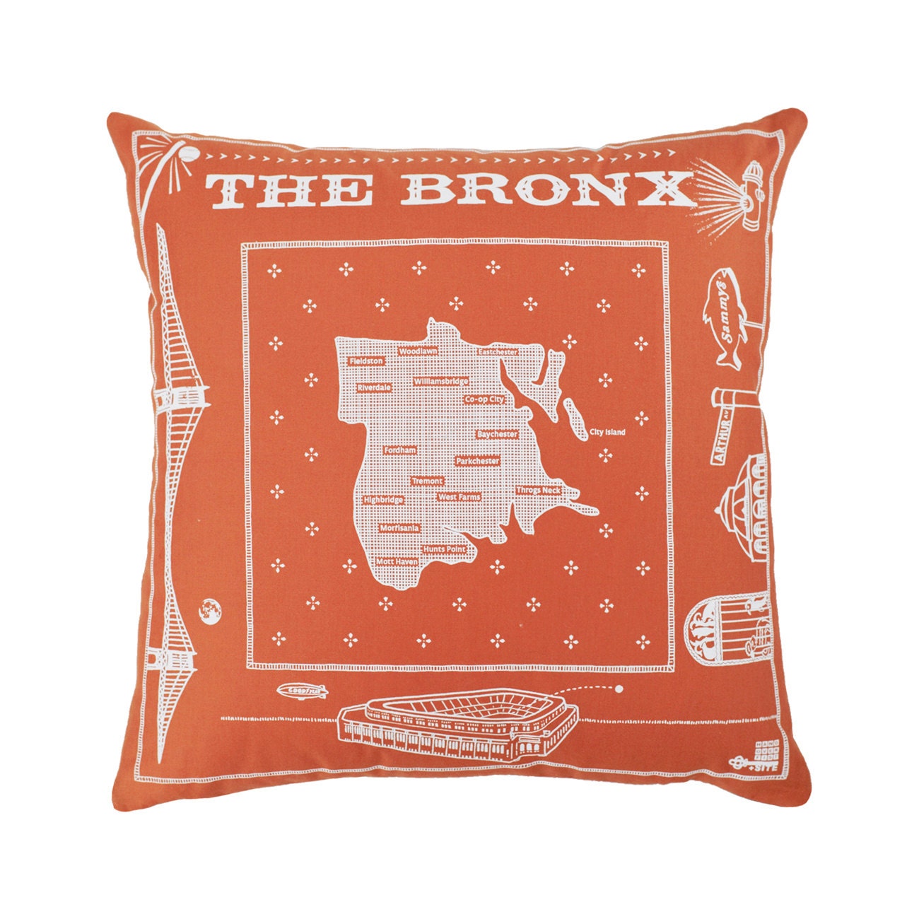 Bronx pillow - orange