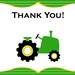 Tractor Birthday Party Invitations