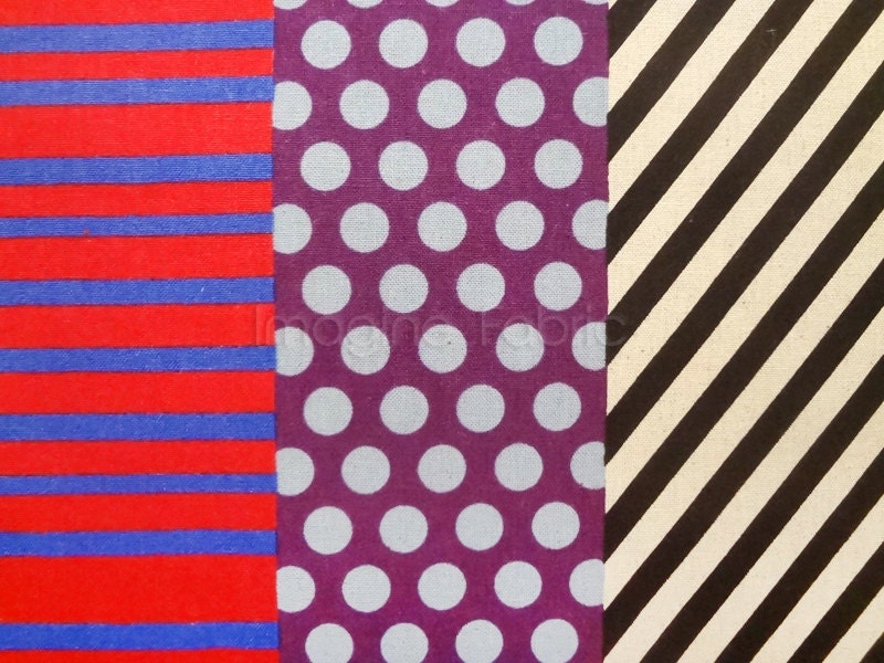 Echino Fabric by Etsuko Furuya - Kika Red 1/2 yard