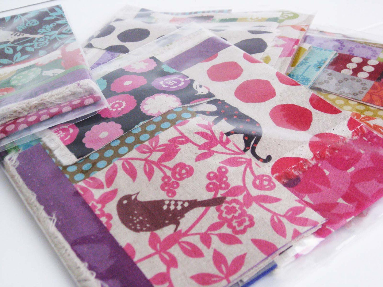 Etsuko Furuya Japanese Echino Fabric Scrap Bag
