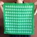 Kelly Green Bike Bandana, hand printed in Portland, reusable cloth, also available in organic cream and black
