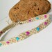 Hemp Choker with Purple and Turquoise Beads
