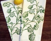 Set of 2 - HOPS - Multi-Purpose Flour Sack Bar Towels - Renewable Natural Cotton