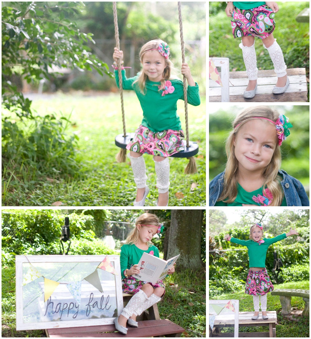 Childrens Clothing....The original etsy Buy 2 skirts get 1 FREE.... The Penny Paisley Corduroy Skirt by laken and lila