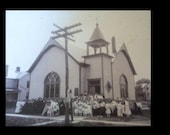 Original vintage photo Baptist church BYPU Ohio