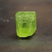 Peridot Crystal - Terminated wedge point - Natural Peridot - wire wrap stone - bright green crystal - raw rough - mineral mounting supply