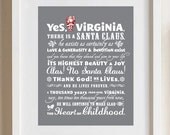 Yes Virginia 8x10 Print - Custom Color