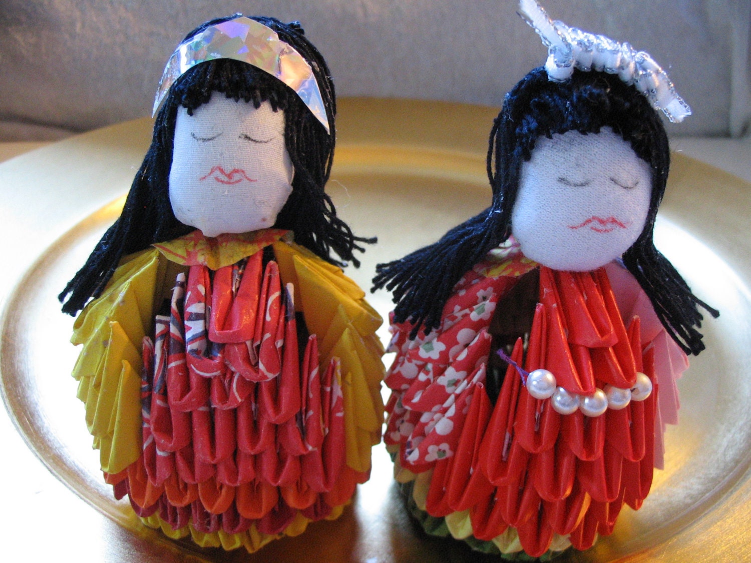SALE - 3D Origami Doll.   280 Plus Folded Pieces. 25 PERCENT OFF.