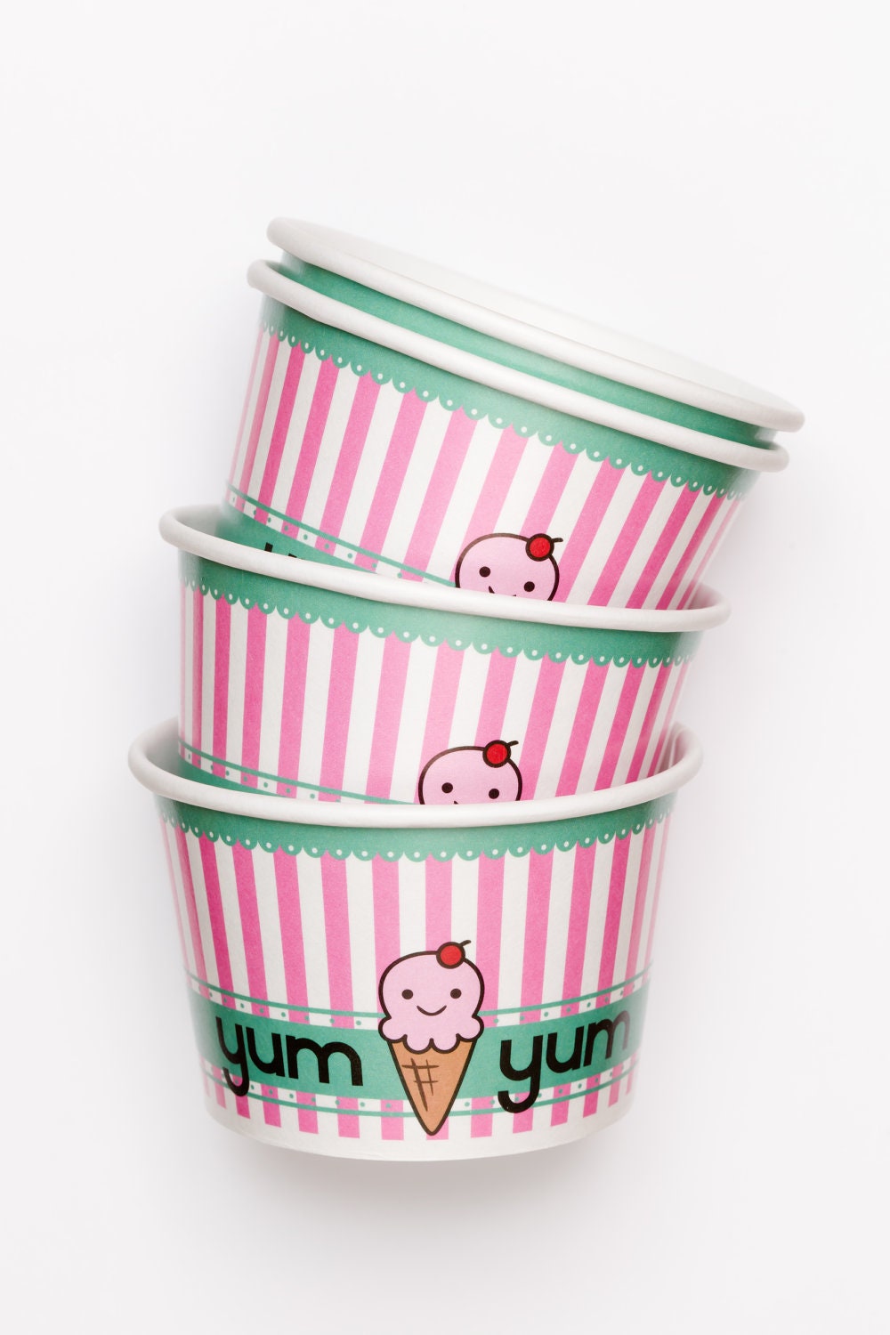 10 Ice Cream Cups And 10 Ice Cream Spoons - Amigurumi -  Yum Yum