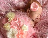 Pink and Cream Pregnancy Maternity Sash, Flower Girl, Photo Prop, Wall Decoration, Newborn Pictures - loveablebabyboutique Pink and Cream Pregnancy Maternity Sash, Flower Girl, Photo Prop, Wall Decoration, Newborn Pictures - loveablebabyboutique