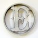 Vintage Aluminum Storm Door Letter Monogram E