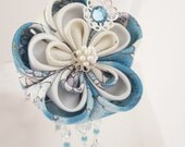 Hair Stick Pin Tsumami Kanzashi Winter Kimono Flower