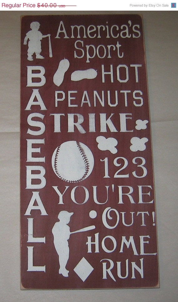 Baseball Word Art