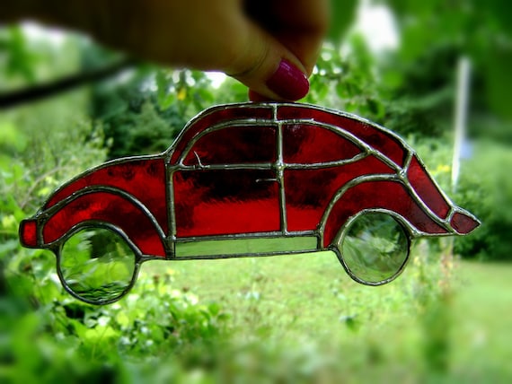 Volkswagen Beetle DISCOUNT SALE Bug Stained Glass Suncatcher Hippie Vintage Retro 60s Birthday Housewarming Christmas Gift