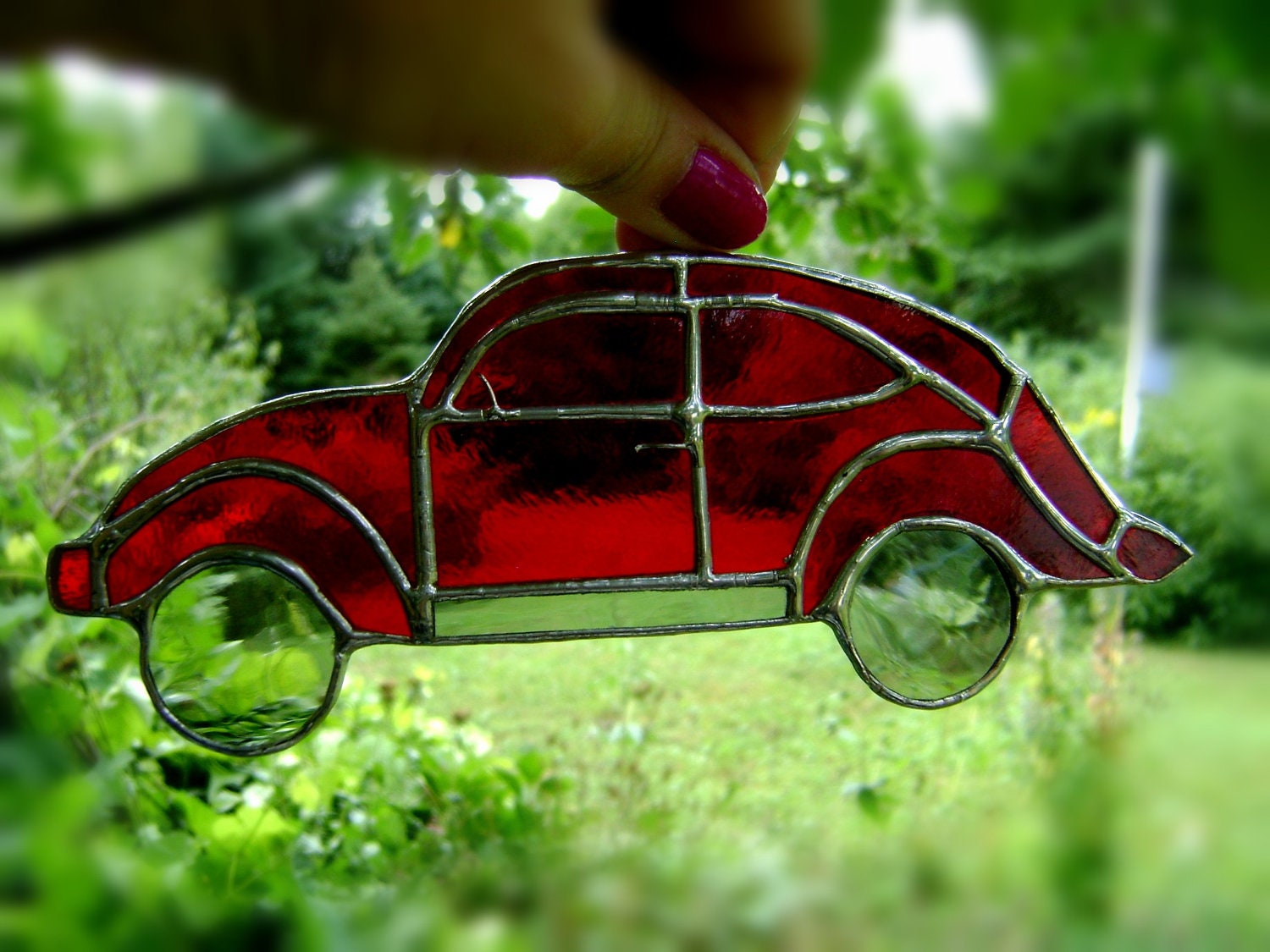 Volkswagen Beetle DISCOUNT SALE Bug Stained Glass Suncatcher Hippie Vintage Retro 60s Birthday Housewarming Christmas Gift
