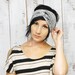 Giza Turban - Earwarmer Headband Turban Scarf - Native Tribal Hand Printed Jersey by Bark Decor