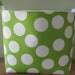 NEW XL Fabric Organizer Basket Storage Container Bin - Extra Large - Green Big Dots