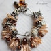 afterglow triple strands pearl pandora bangle chunky charm bracelet