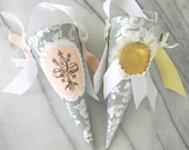 Set of 2 Handmade Party Cones