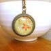 Japanese Necklace Japanese Yuzen Washi Chiyogami Necklace Paper Cherry Blossoms
