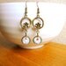 Plum Blossom Earrings Traditional Japanese Chiyogami Paper Earrings Flower Blue