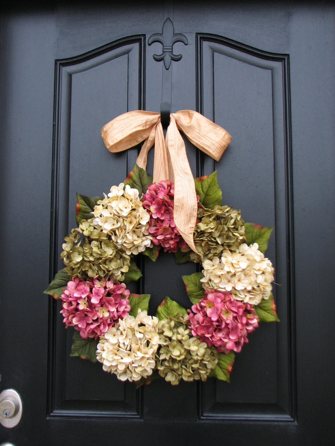 Spring Wreaths,Spring Decorations, Wreath, Etsy Wreaths, Spring Hydrangeas, Online Wreath, Summer Hydrangeas, Wreaths for Summer