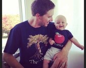 Father Son Shirts Son onesie Dad tshirt combo  Boy Onesie Dad Tshirt  Great for new dads  by Mumsy Goose