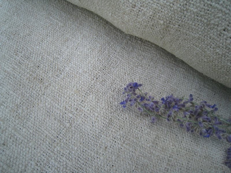 antique upholstering fabric PALE NATURAL rural unner cushion 10:93y handloomed biological fabric