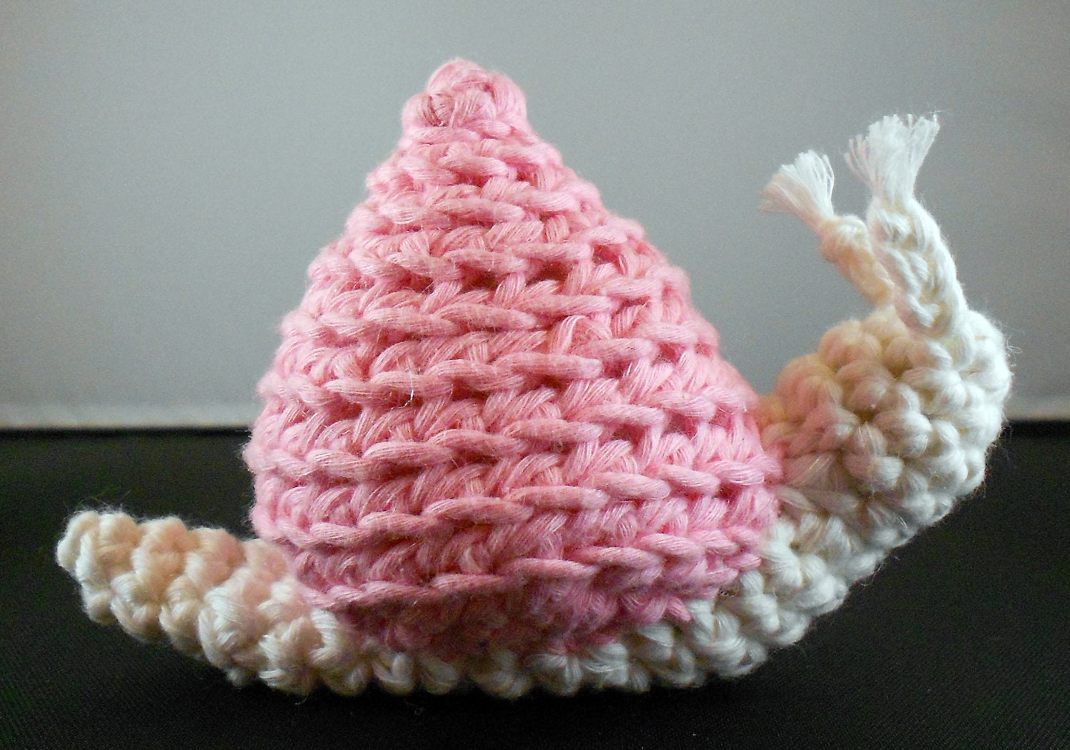 2 types of  Snail Rattles Crochet Pattern