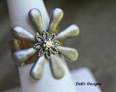 RING BRASS bronze hand formed and stamped ring