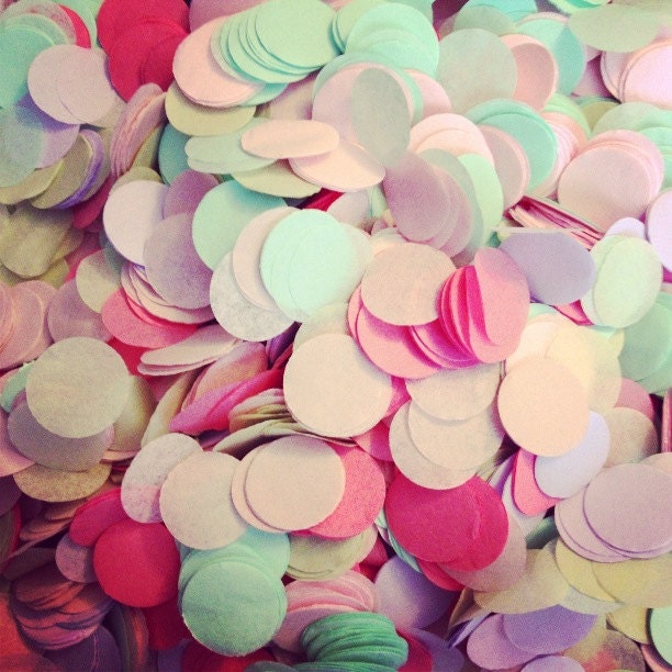 Tissue Paper Confetti // weddings // birthdays // party decorations // table decoration // flower girl Il_570xn