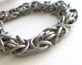 Byzantine Stainless Steel Chain Mail Choker Necklace