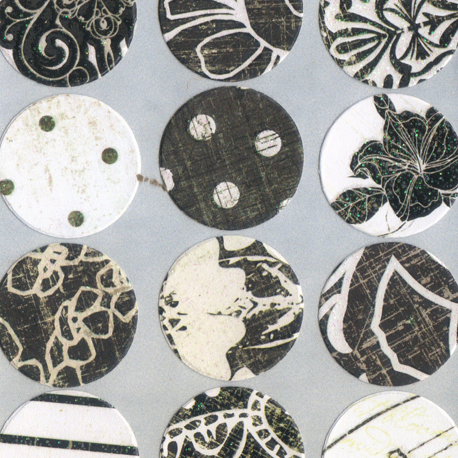 Envelope Seals Stickers - Garden Vignettes Collection (24) One Inch