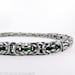 Green Chainmaille - Wallet Chain - Graduated Byzantine (Thick to Thin)